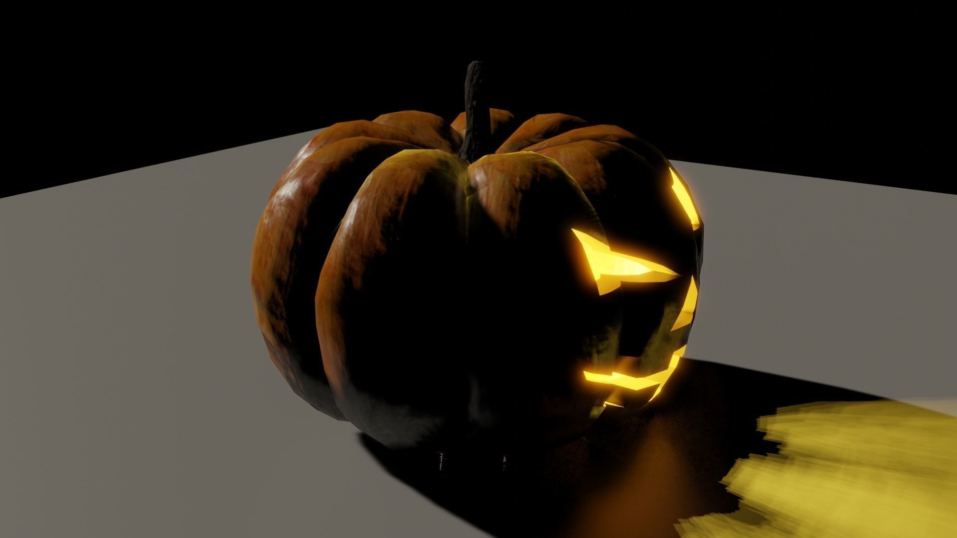 Halloween Pumpkin 3D model_3