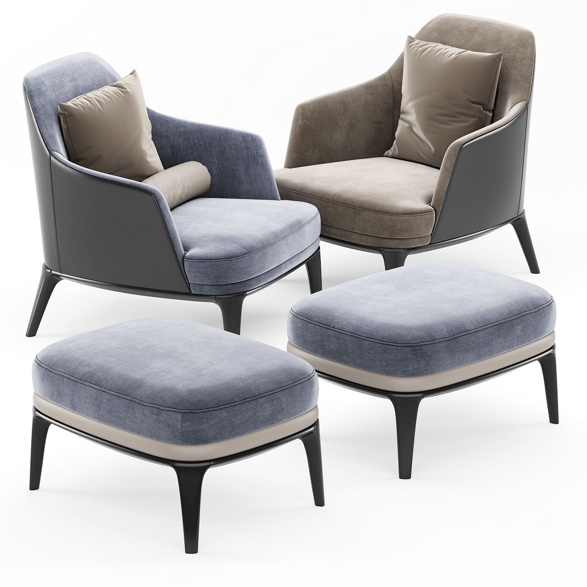 Poliform Jane Armchair 3D model CGTrader