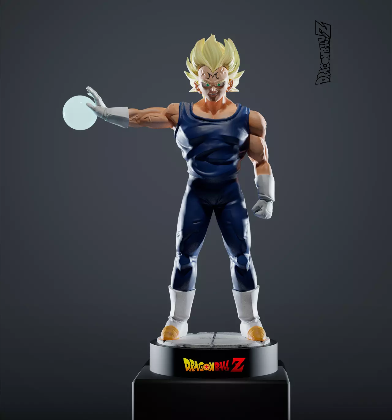 Majin Vegeta Fan Art 3D print model
