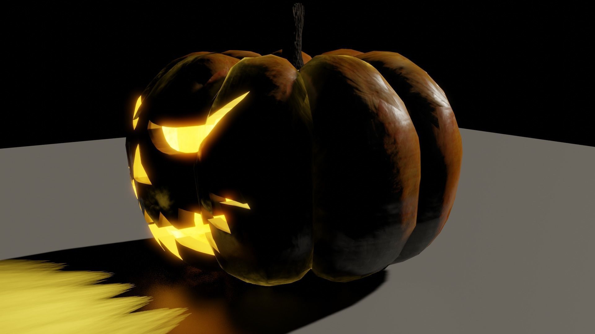Halloween Pumpkin 3D model_16