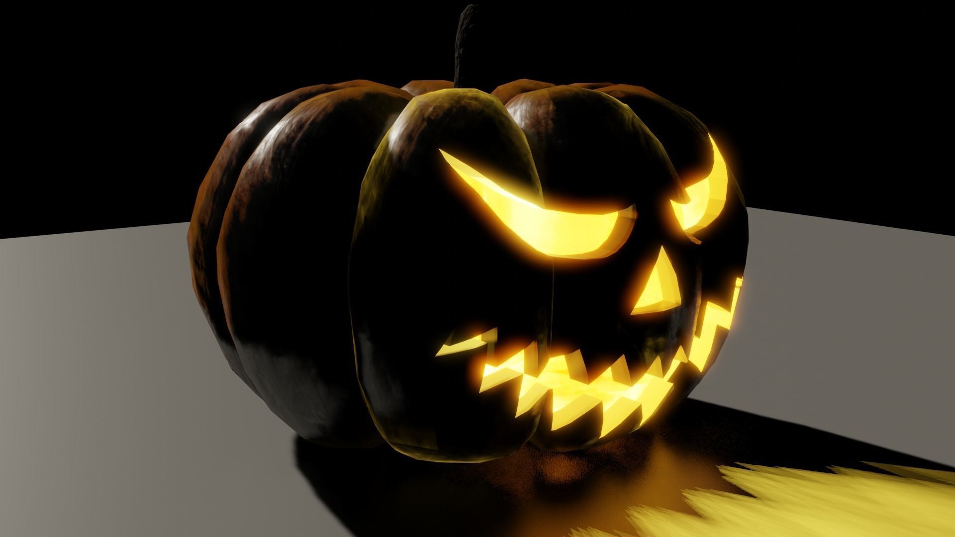 Halloween Pumpkin 3D model_1