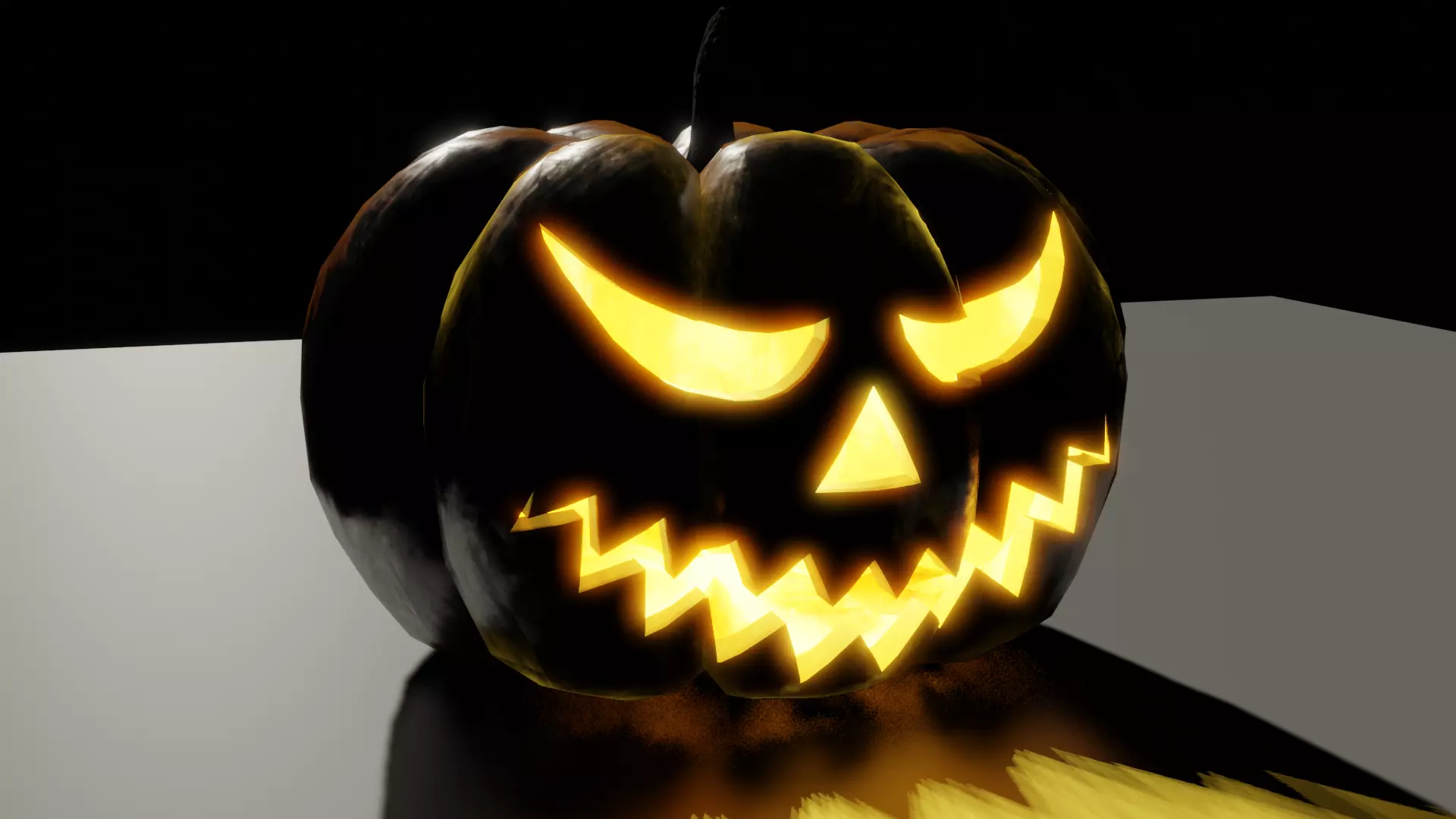 Halloween Pumpkin 3D model_0