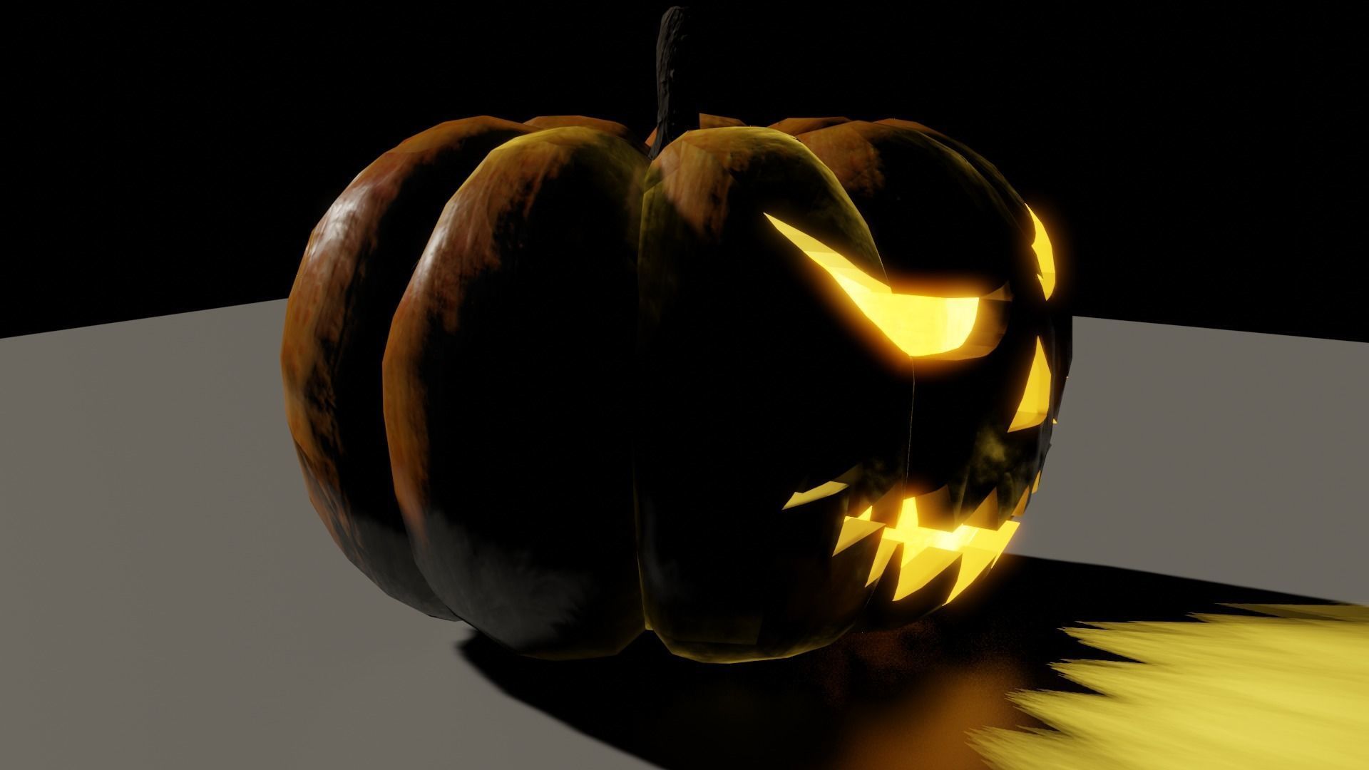 Halloween Pumpkin 3D model_2