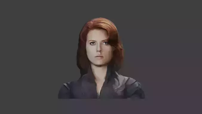 black widow Free low-poly 3D model