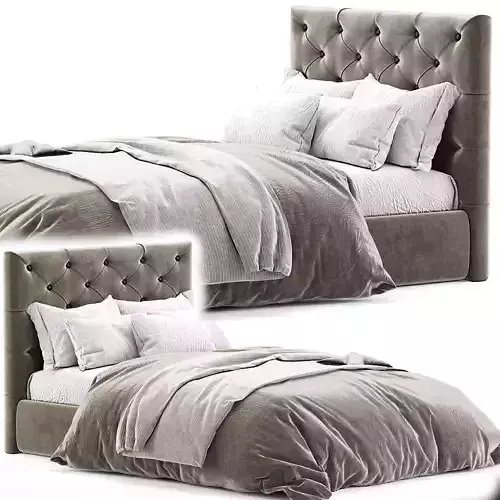 Kingston Queen Bed 3D model