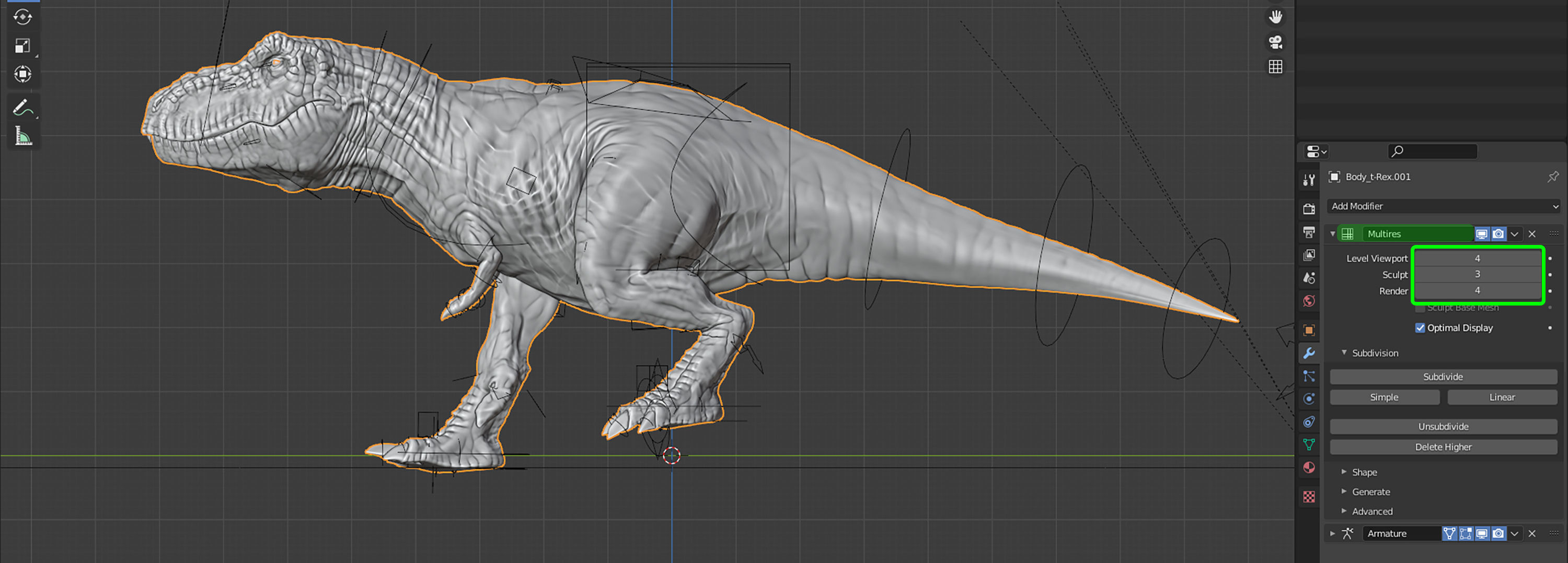 Tyrannosaurus Rex T rex Jurassic Park  3D model_28