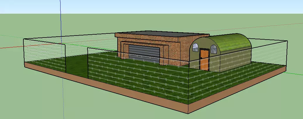 millitary base Free 3D model