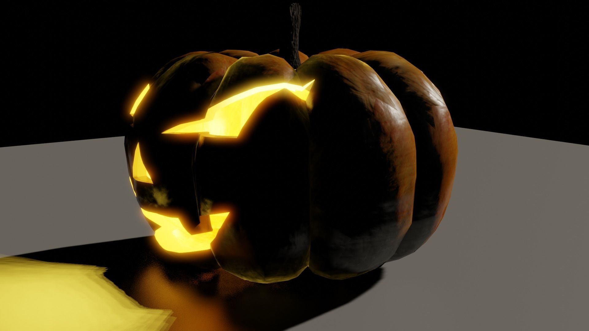 Halloween Pumpkin 3D model_16