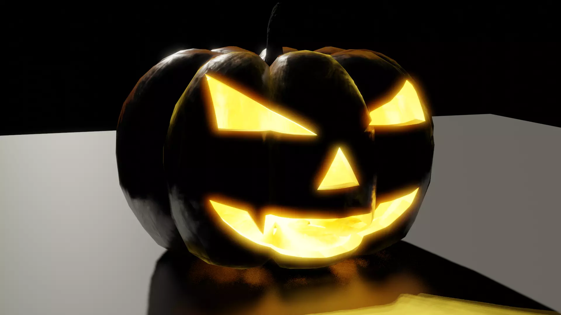 Halloween Pumpkin 3D model_0
