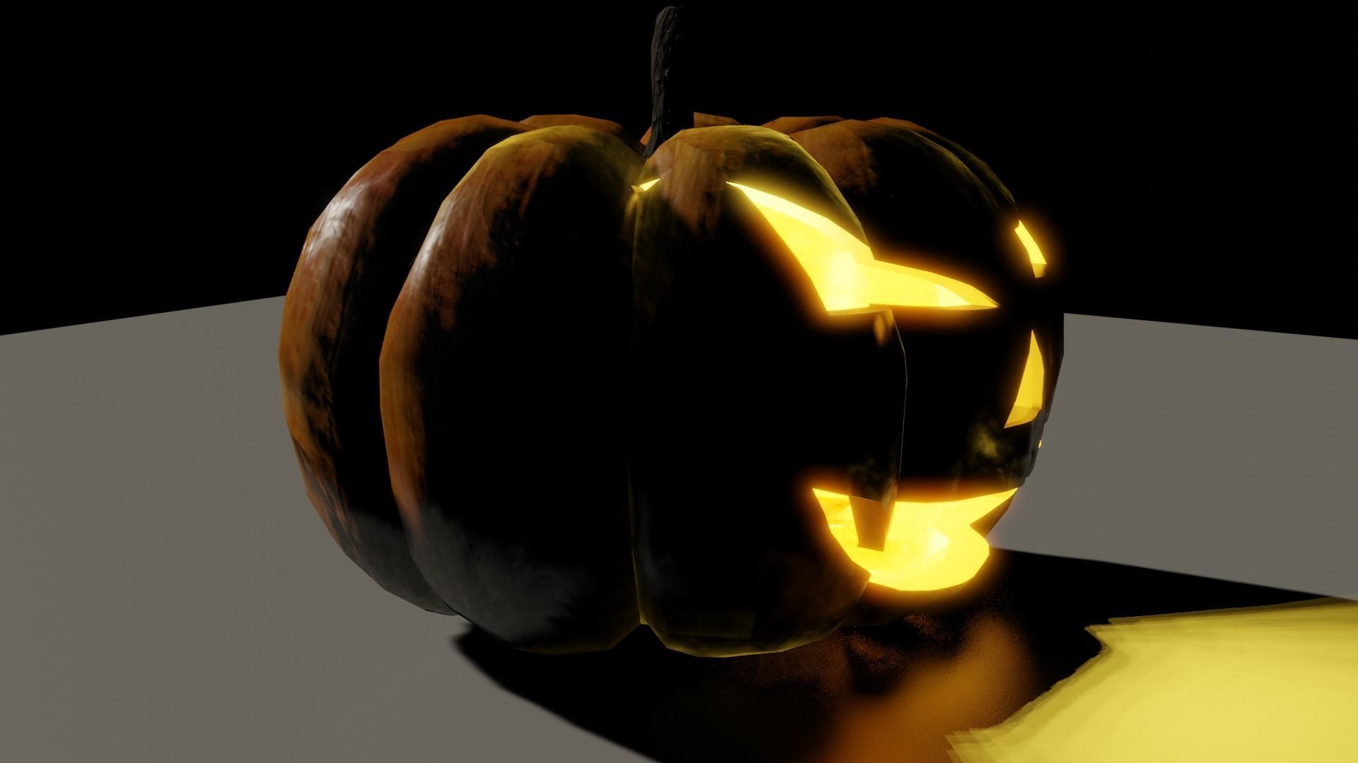Halloween Pumpkin 3D model_2