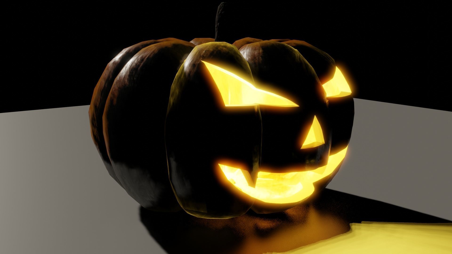 Halloween Pumpkin 3D model_1