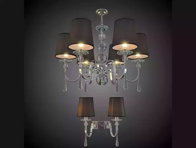 Chandelier with sconce Newport Series 31802 31808