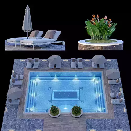 Swimming Pool 11 3D model