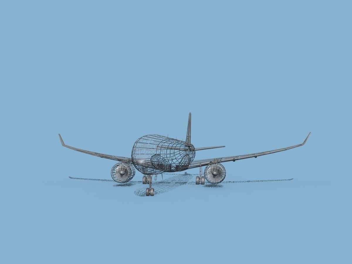 Airbus A220-300 Fast Jet Charter 3D model_12