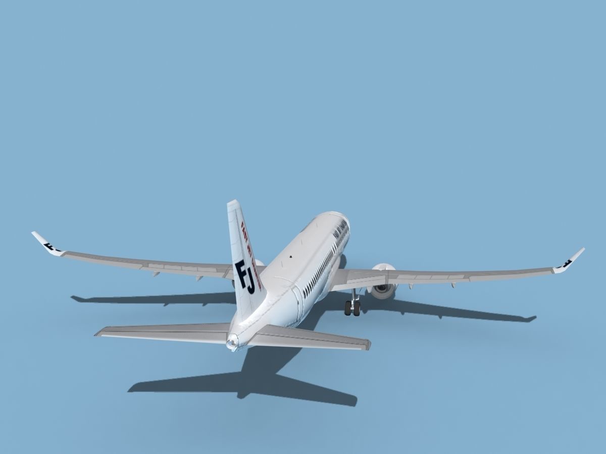 Airbus A220-300 Fast Jet Charter 3D model_6