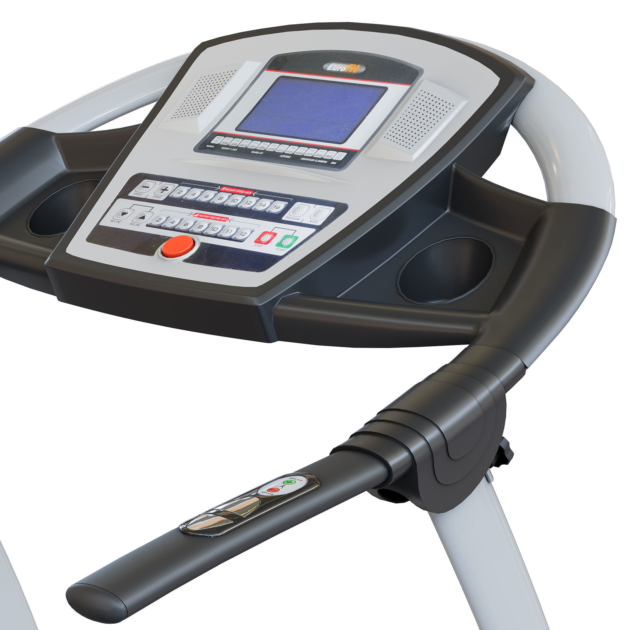 Treadmill EUROFIT Pacifica fitness 3D model_2
