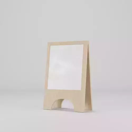 Wood Poster Diplay Stand Mockup