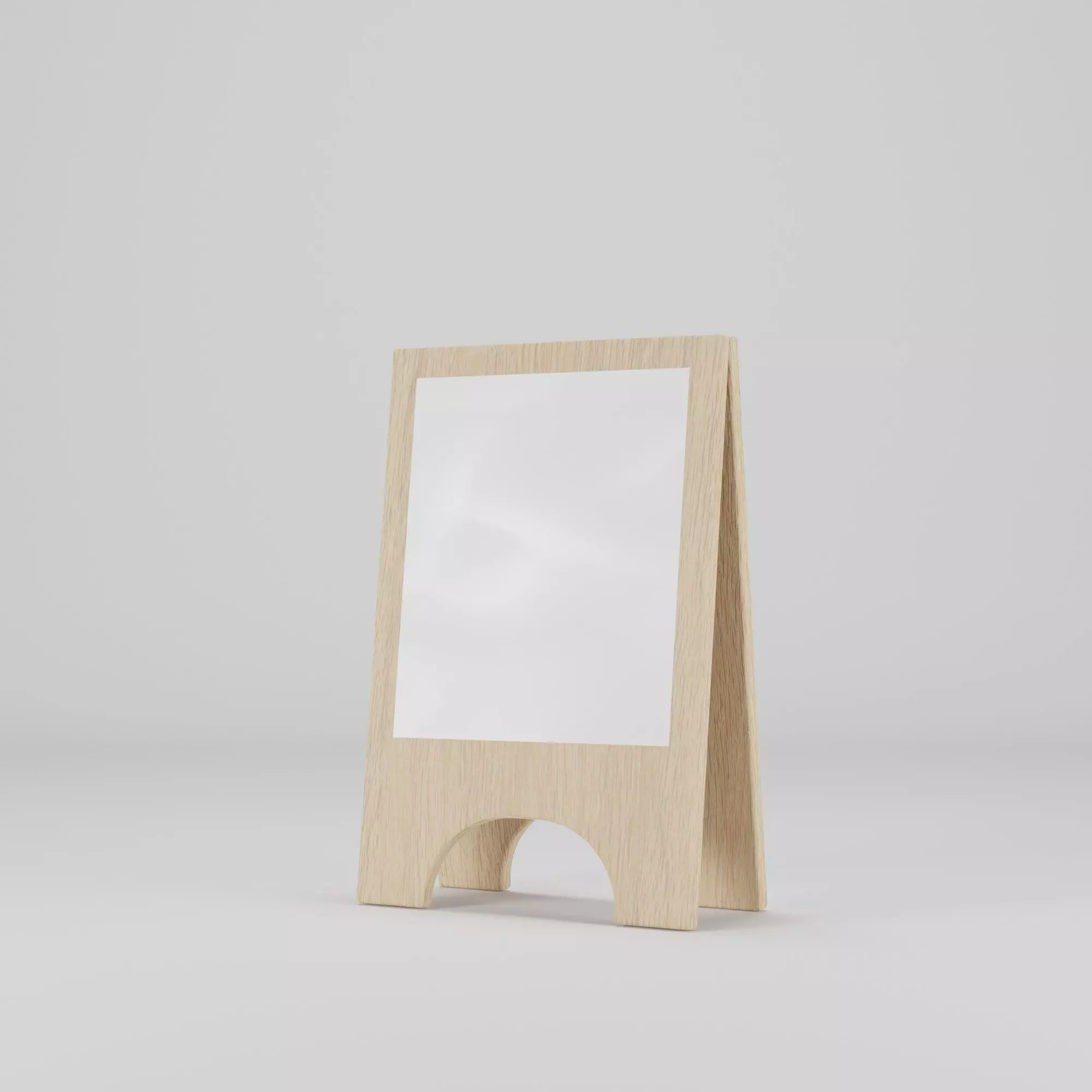 Wood Poster Diplay Stand Mockup Low-poly 3D model