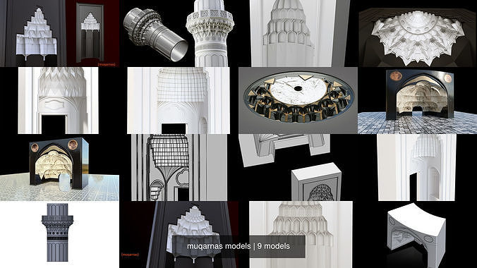 muqarnas models 3D Model Collection