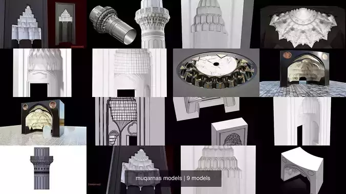 muqarnas models 3D Model Collection