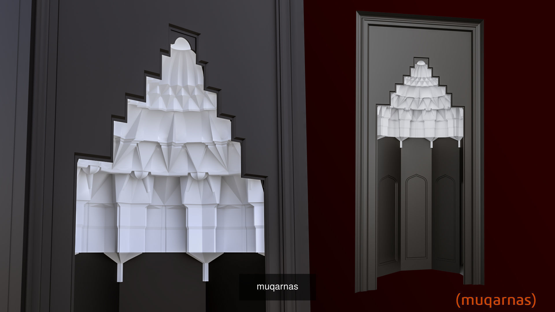 muqarnas models 3D Model Collection_1