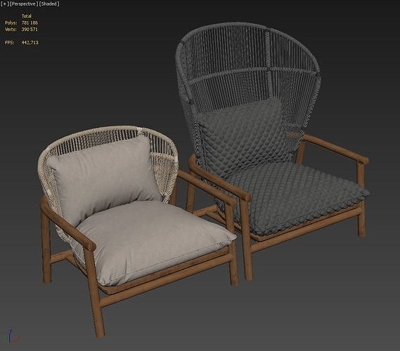 Gloster Fern armchair 3D model 5