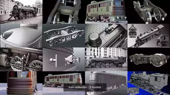 train collection metal wheel