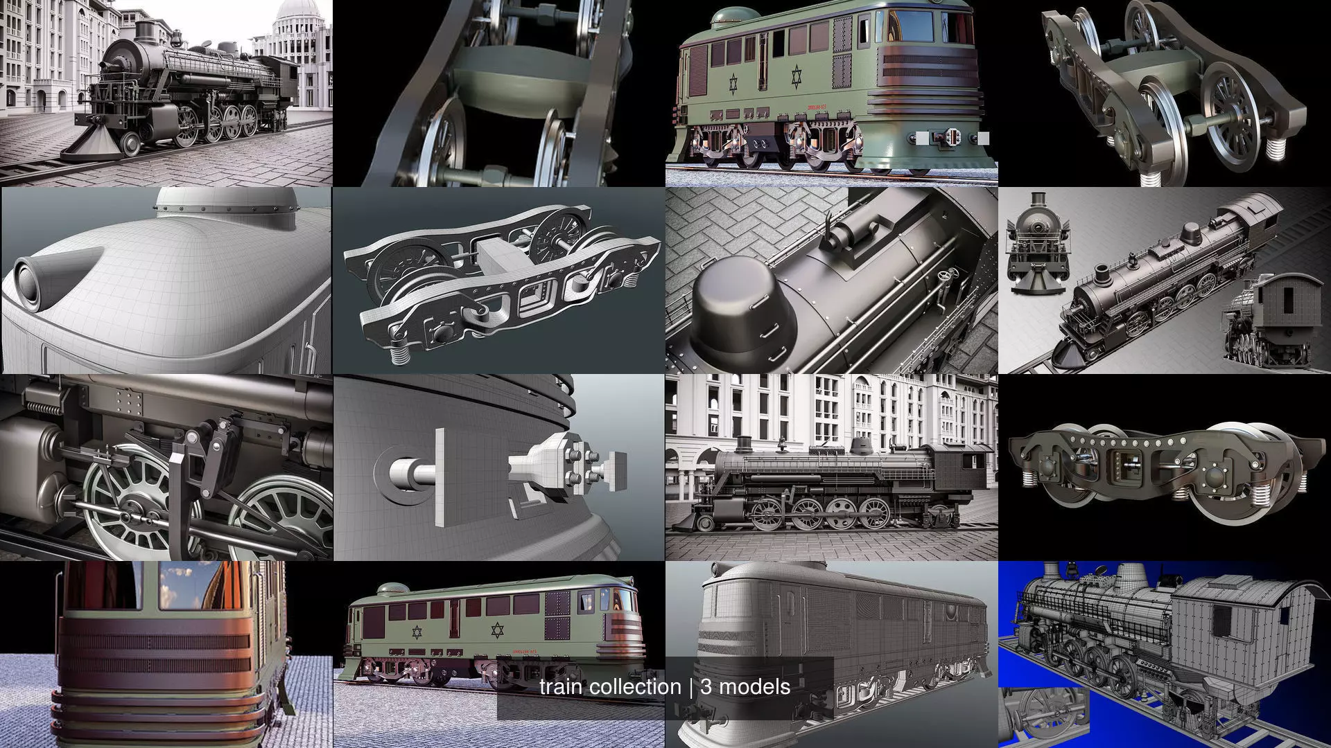 train collection metal wheel _0