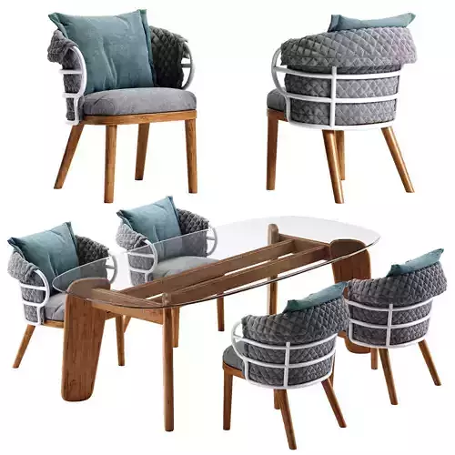 Gloster Dune dining set