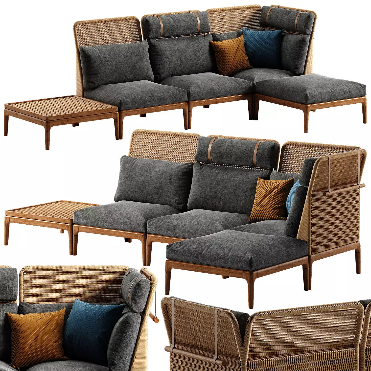 Gloster Lima sofa 2 3D model_0