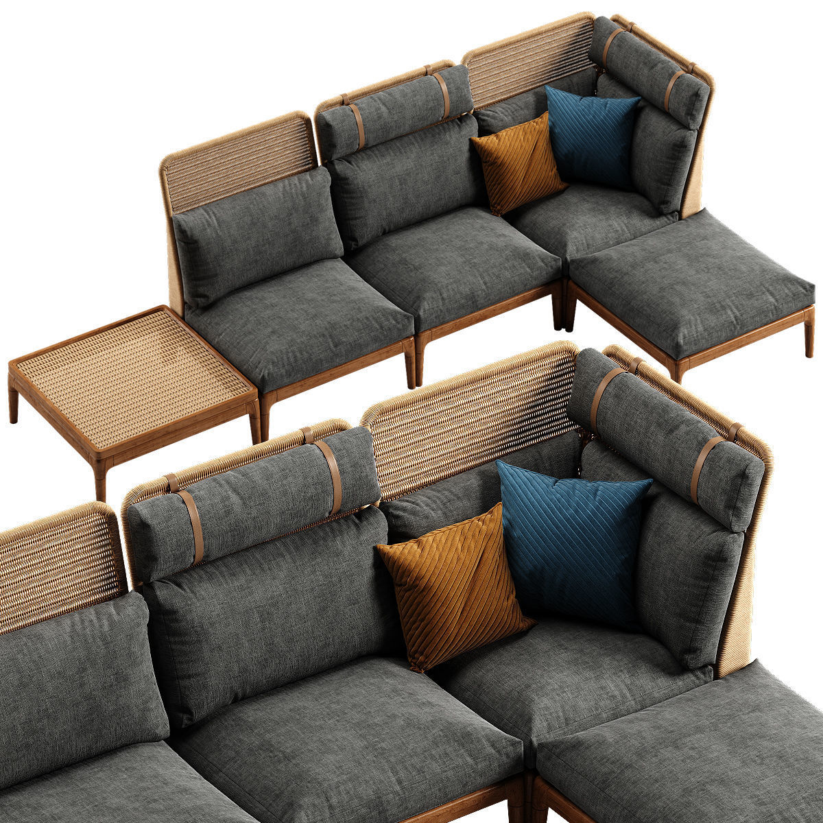 Gloster Lima sofa 2 3D model_2