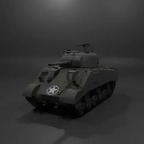 M4 Sherman Medium Tank  Free 3D model