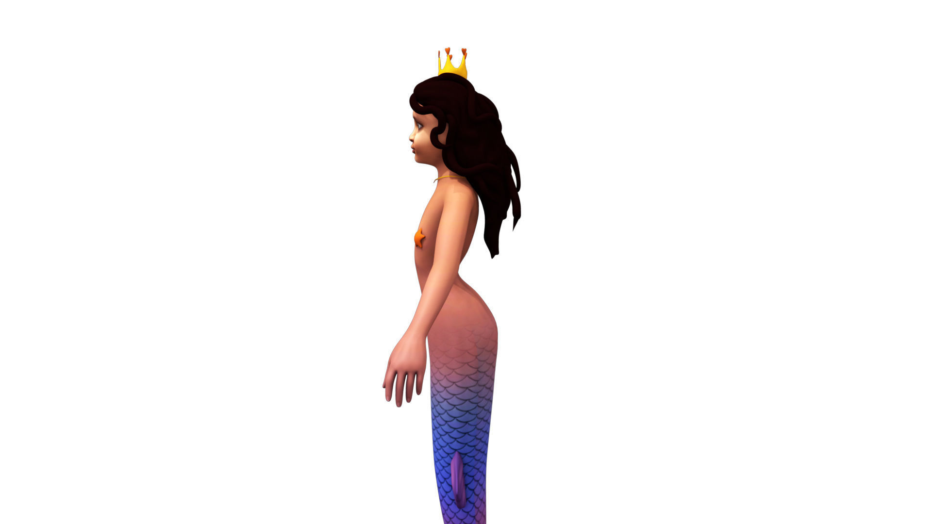 mermaid 3d model 3D model_6