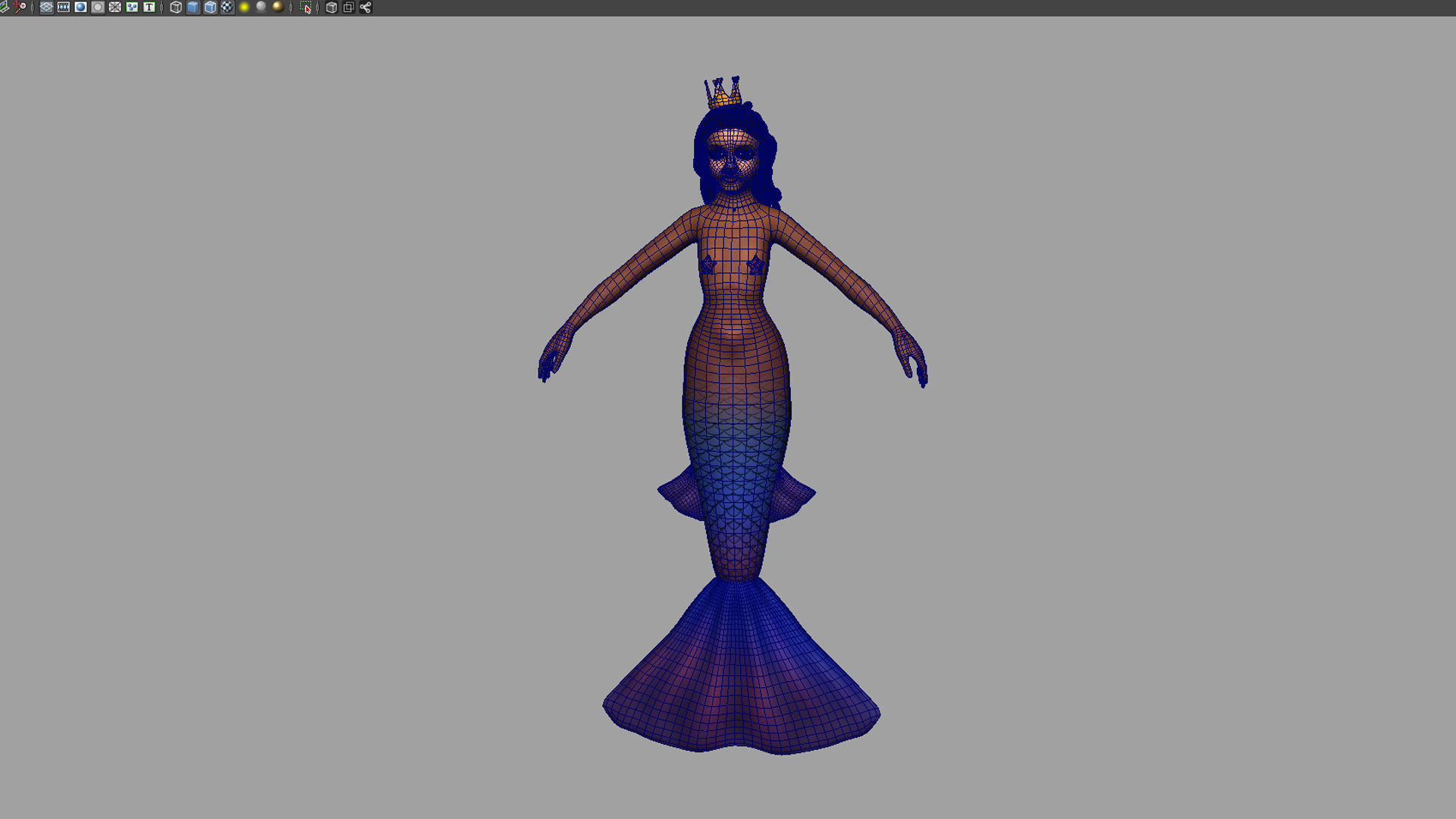 mermaid 3d model 3D model_10