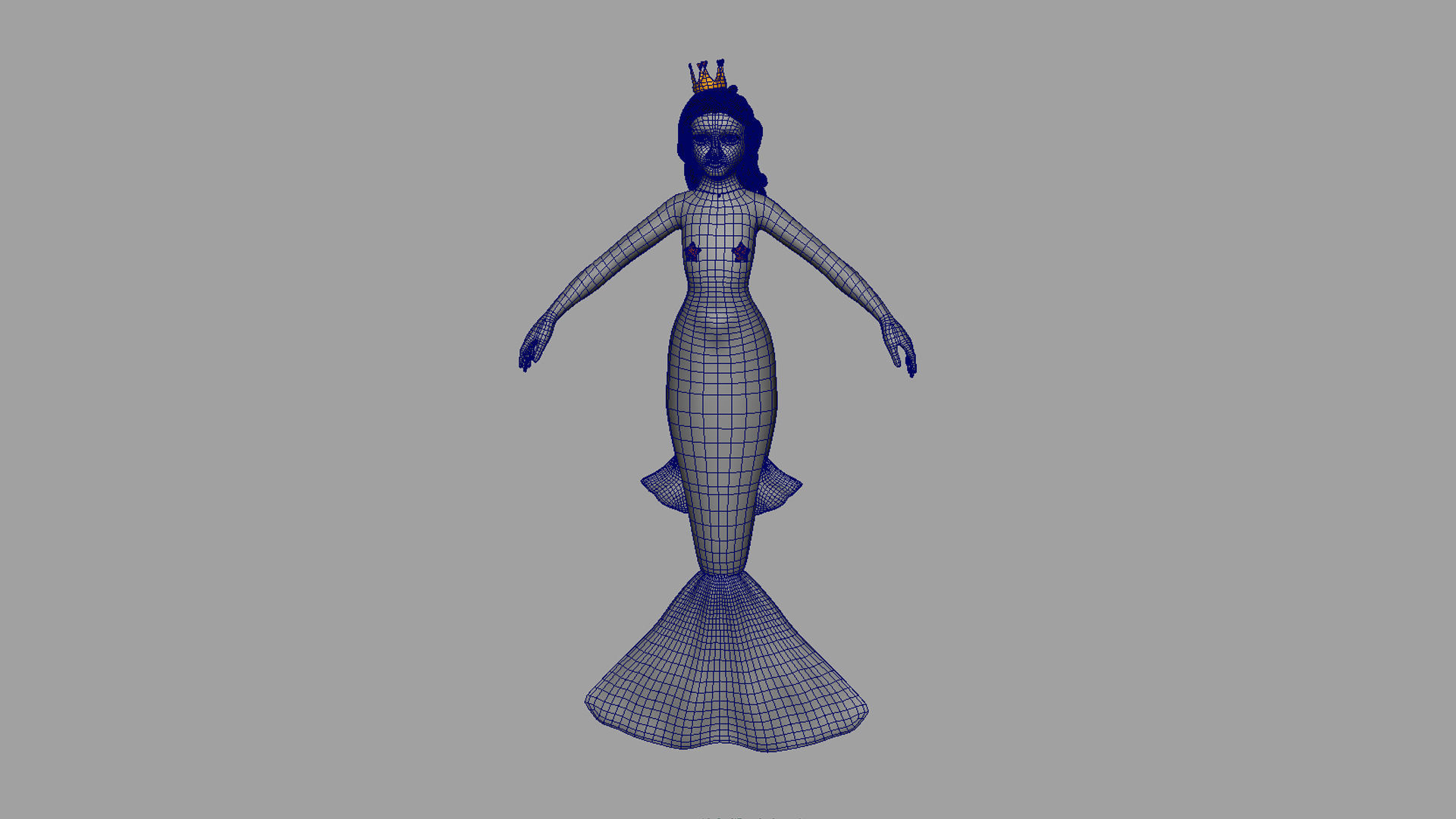 mermaid 3d model 3D model_11