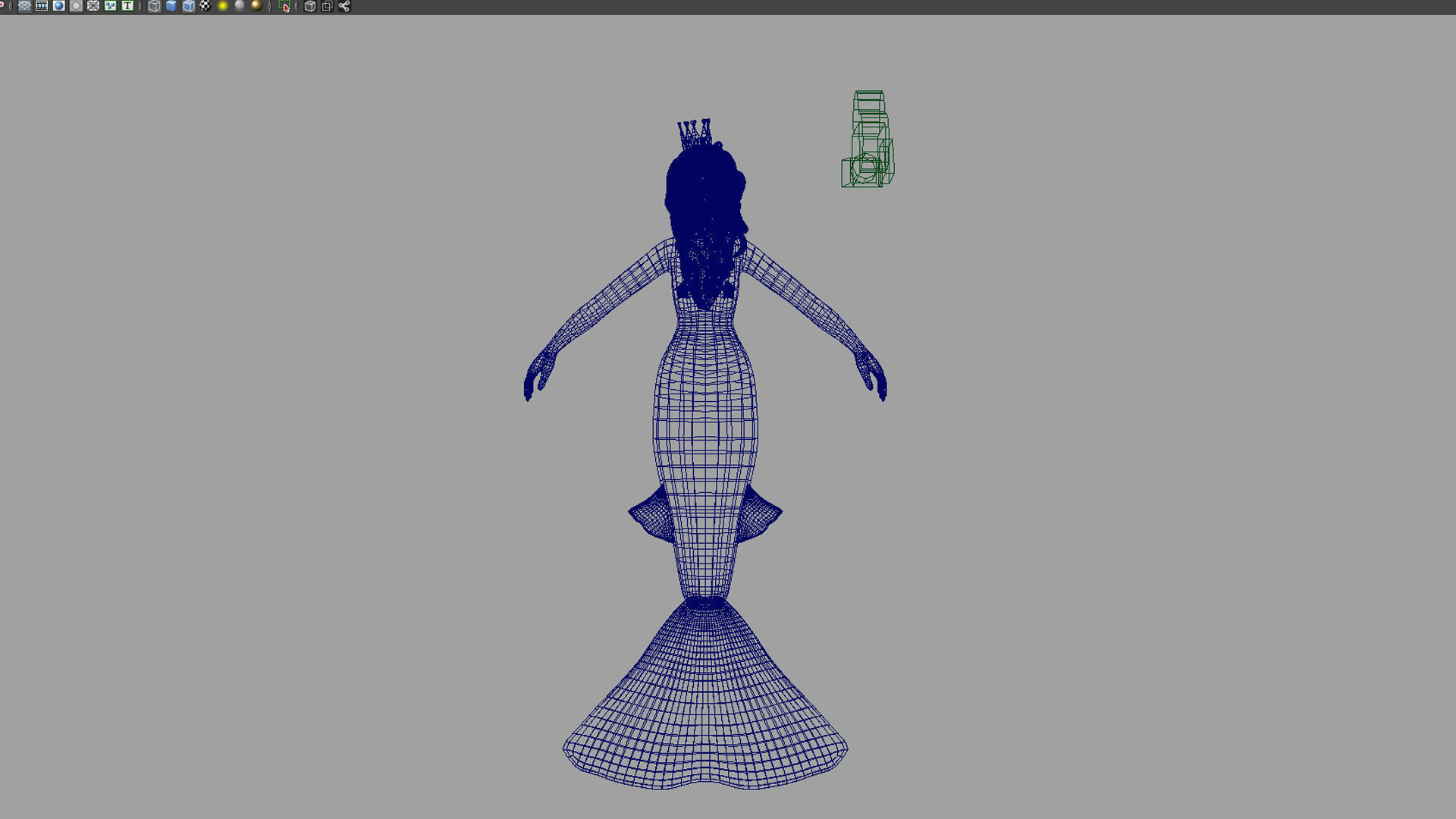 mermaid 3d model 3D model_1