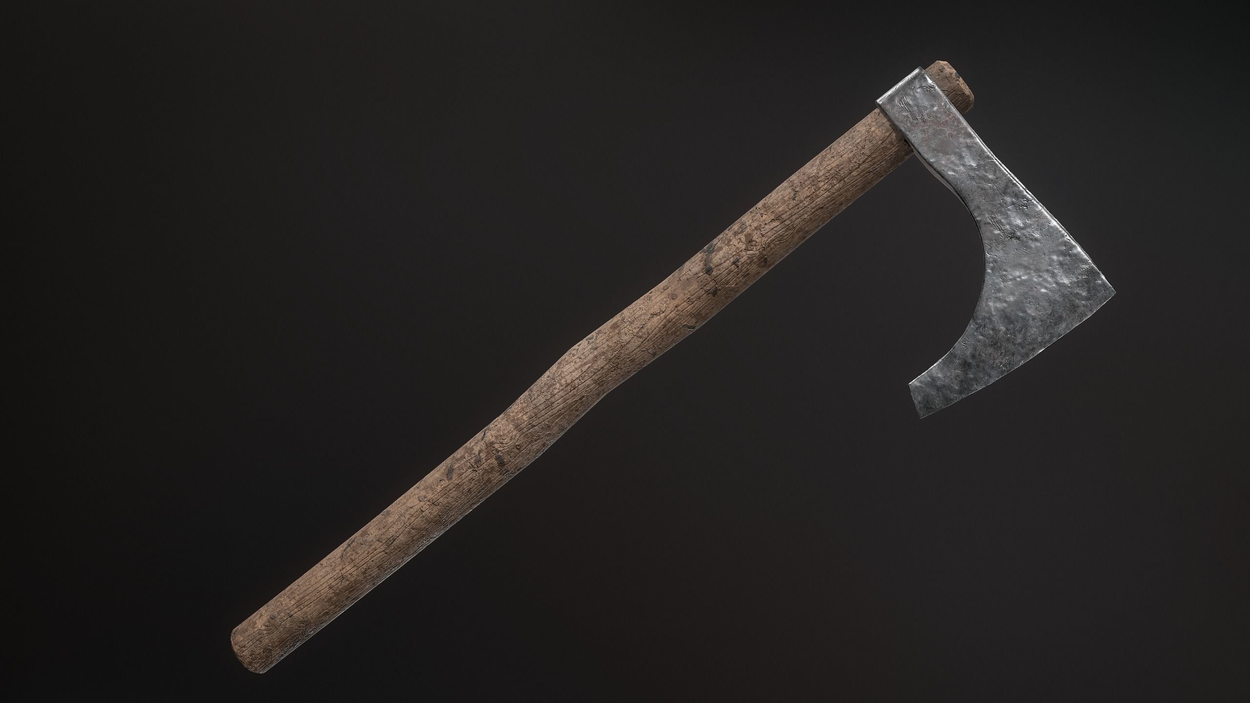 Medieval Weapons Axe Collection-01 Low-poly 3D model_23