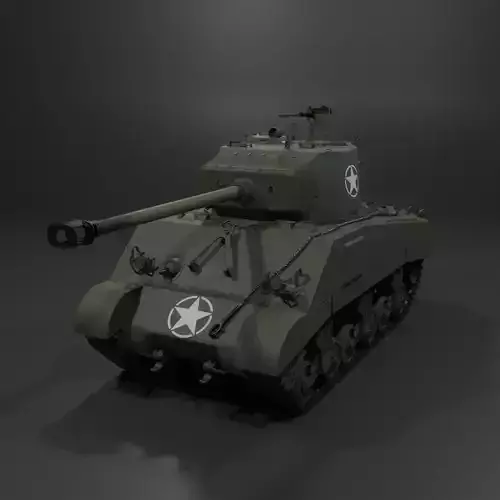 M4A2 76 W Sherman Medium Tank  Free 3D model M4A2 76 W Sherman Medium Tank  Free 3D model