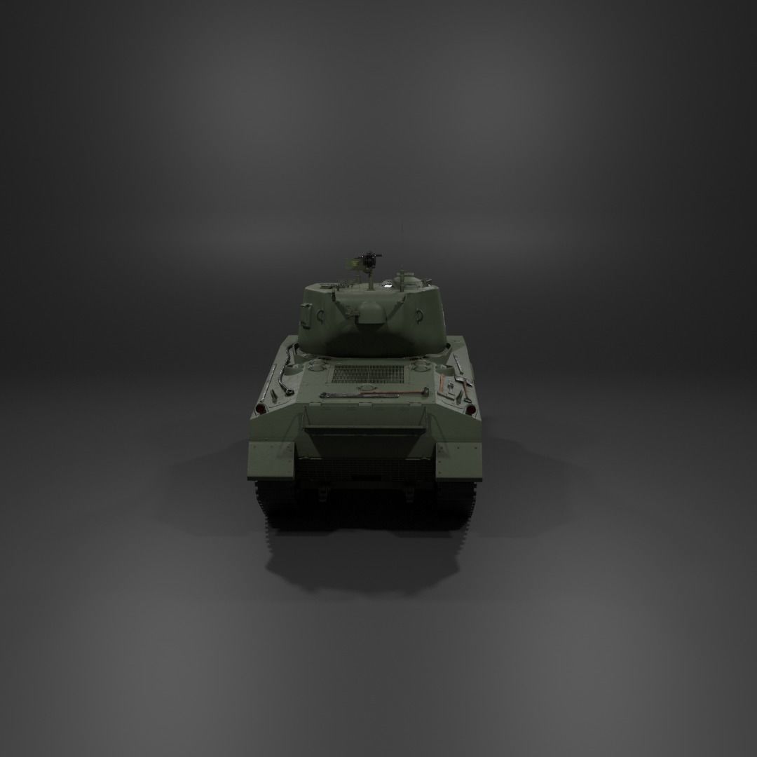 M4A2 76 W Sherman Medium Tank  Free 3D model_19