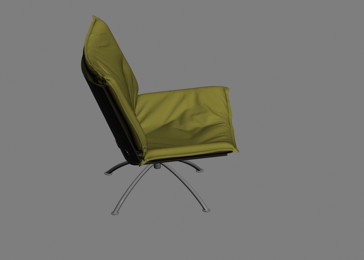 armchair modern 06 3D model_6
