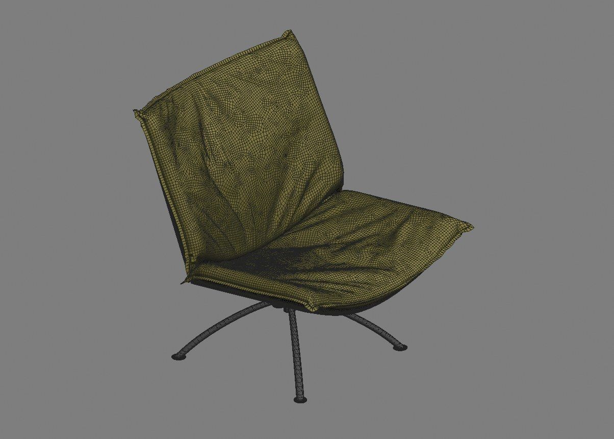 armchair modern 06 3D model_34