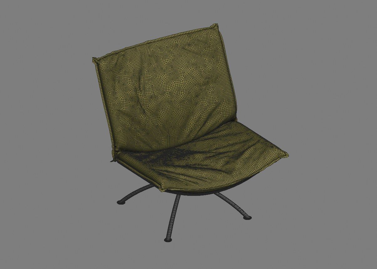 armchair modern 06 3D model_35