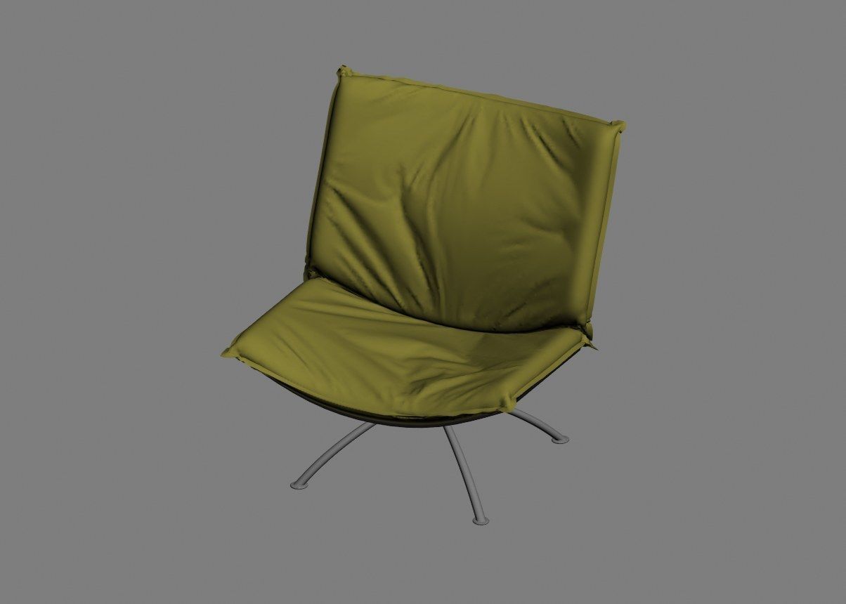 armchair modern 06 3D model_10