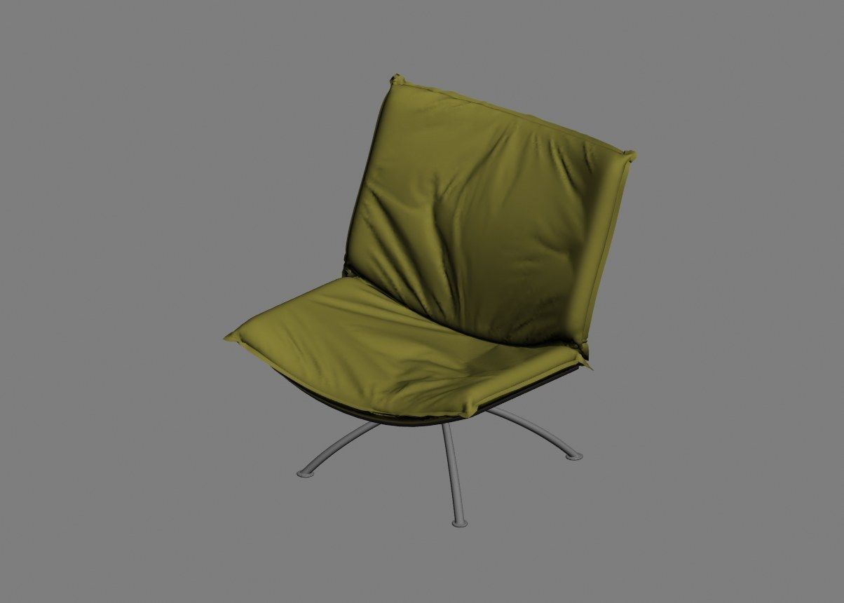 armchair modern 06 3D model_11