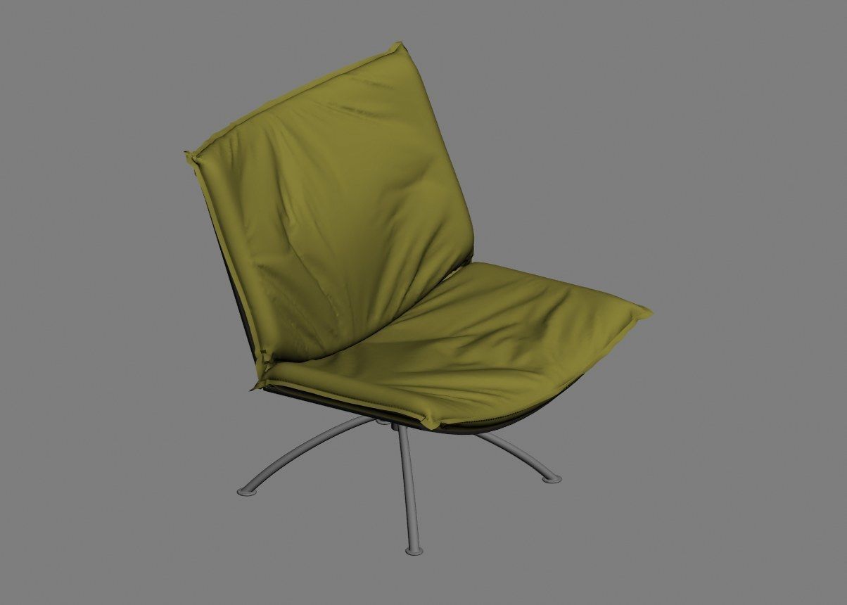 armchair modern 06 3D model_8