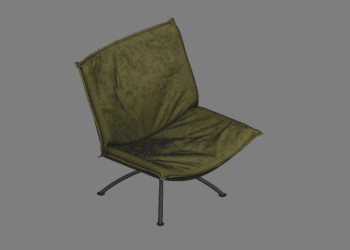 armchair modern 06 3D model_33