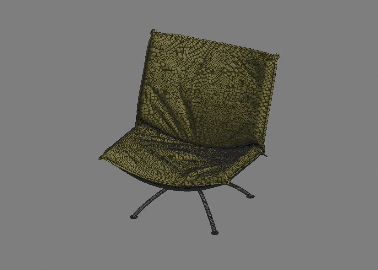 armchair modern 06 3D model_36