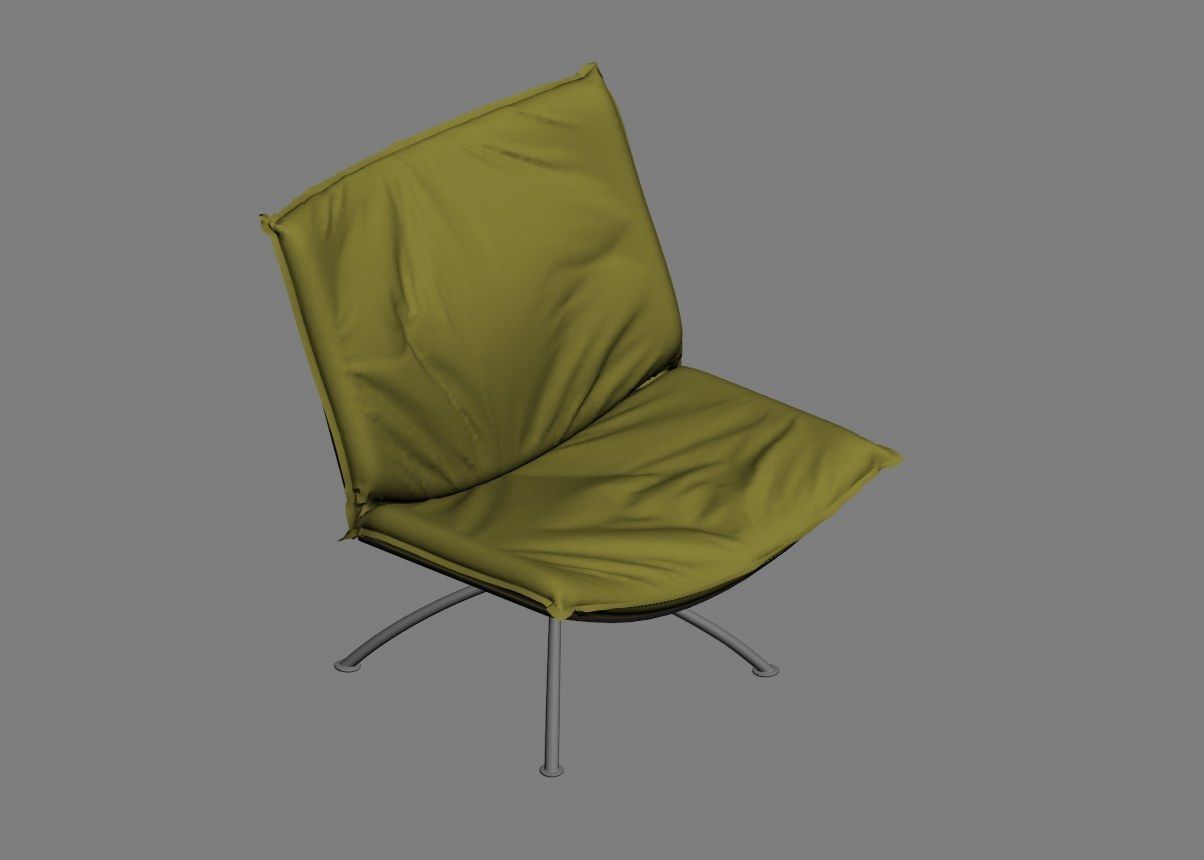 armchair modern 06 3D model_2