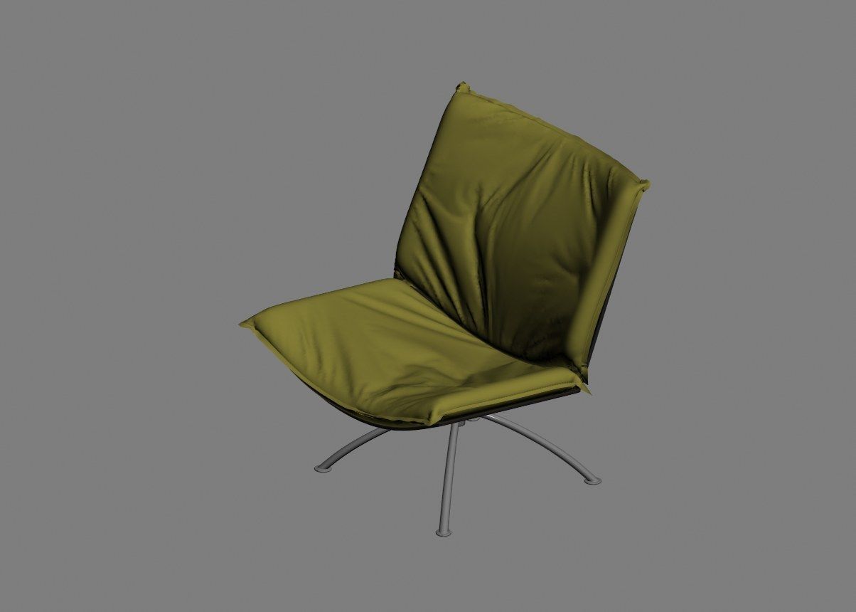 armchair modern 06 3D model_16
