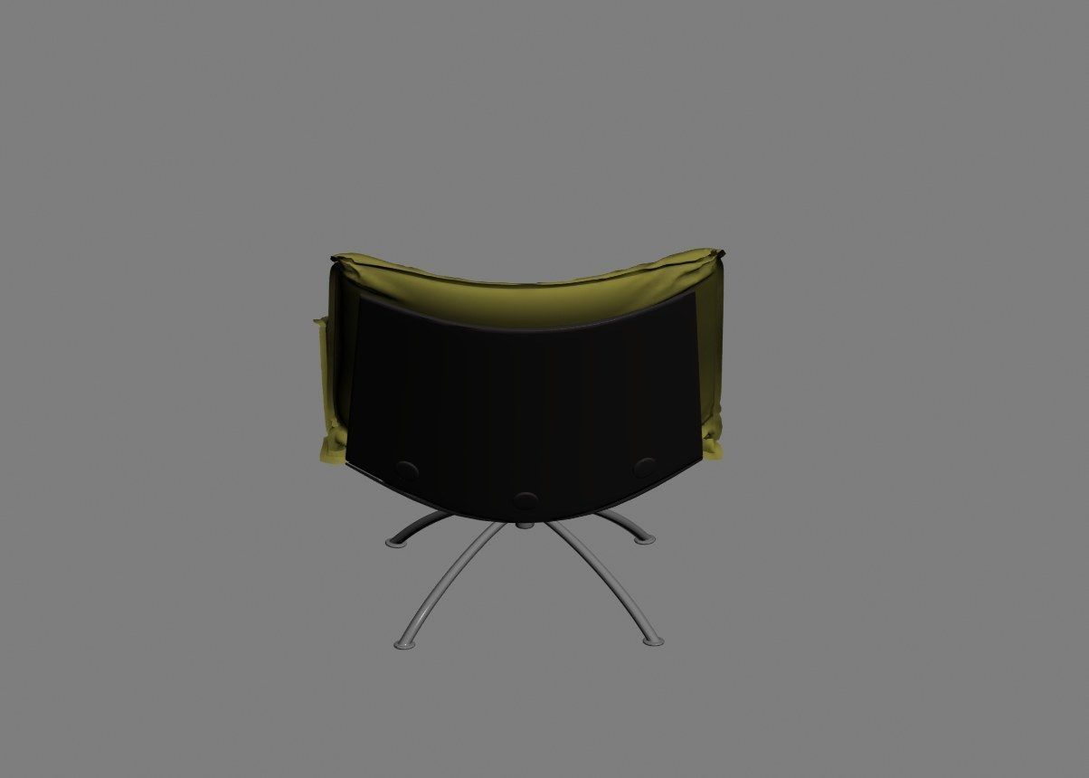 armchair modern 06 3D model_4